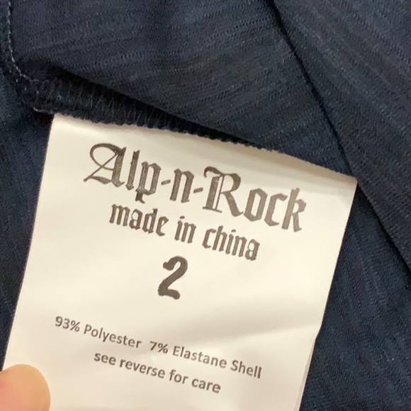 Alp-n-Rock Embroidered tee shadow stripe - Navy - Picture 9 of 13